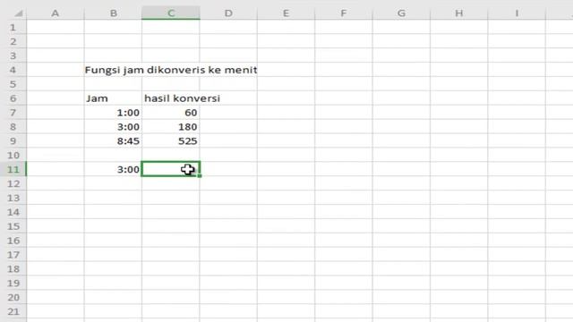 Civil computer # 32 Cara konversi jam ke menit di Excel