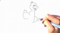 Create Friendly- looking Big Bird Picture in Color – Drawing Tutorial for All Ages