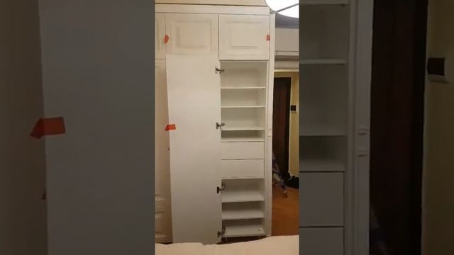 Встроенный шкаф. Видео с монтажа.