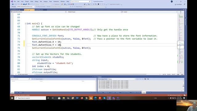 Vectors, Structures, And Students
