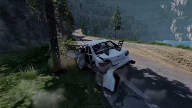 Убежать от потопа в BeamNG Drive
