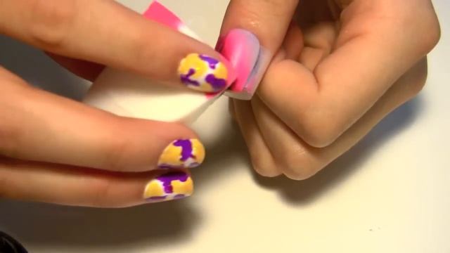 EXCLUSIVE pUnK RoCk Nail Design ~ Fading PINK to BLACK