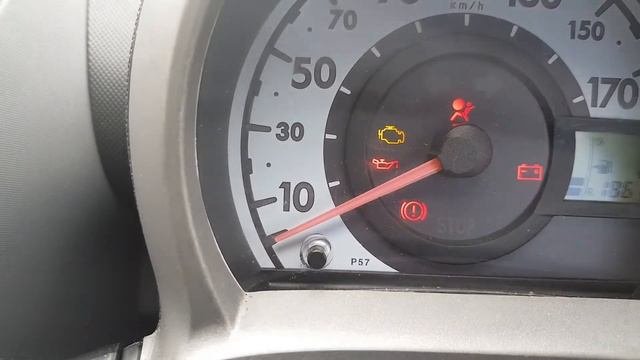 Toyota Aygo SRS airbag warning lignt blinking Fixed !  Toyota Aygo 2006 DIY