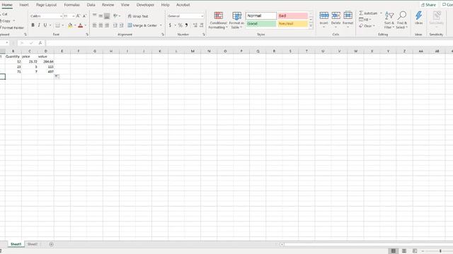 Excel primer for new users