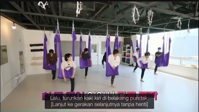 run BTS! 2022 [SUB INDO] special episode-Flying Yoga BTS part 1