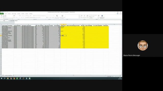 Création des ASN par import/export excel