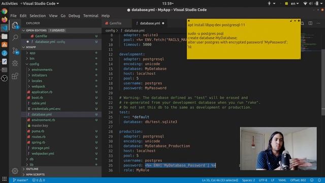 How to setup PostgreSQL on Rails 6