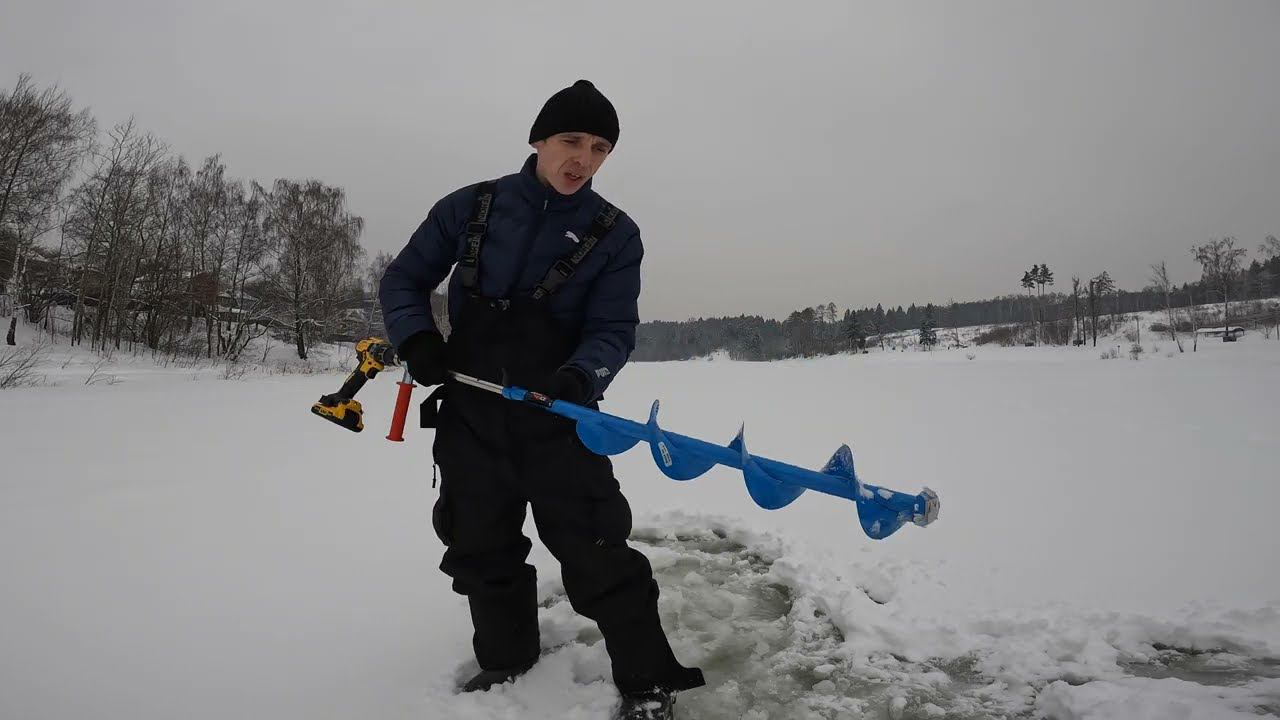 ЭТО СИЛА!!! Ледобур Mora Ice Easy + DEWALT DCD 791