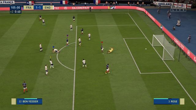 FIFA 20 режим дальнобой 2 vs 2 Франция vs Англия