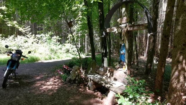 Motorrad | Motorcycle ? Mitten im Wald mit der Honda NX 250 Dominator