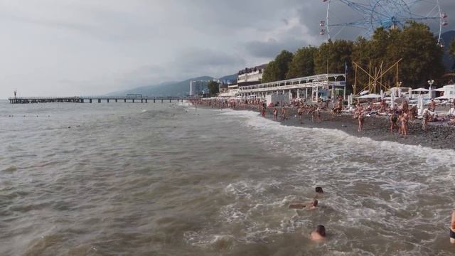Пляж Лазаревский! Последний день лета! 31.08.2021. ?ЛАЗАРЕВСКОЕ СЕГОДНЯ?СОЧИ.