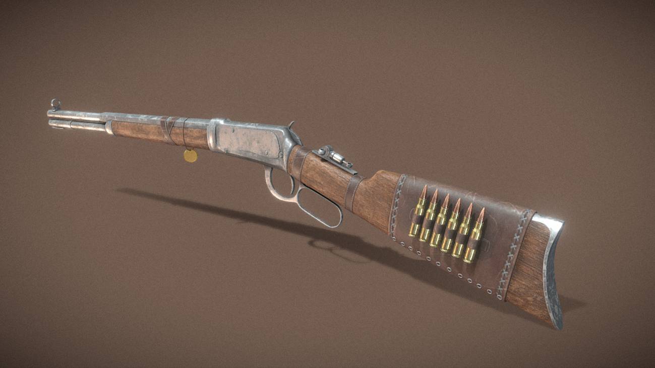 Winchester Gun Simple Weapon в 3D от Pickeri