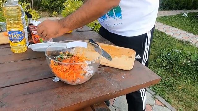 Поймали и приготовили карпа! Блюдо - ХЕ!!! Быстрая супер закуска!