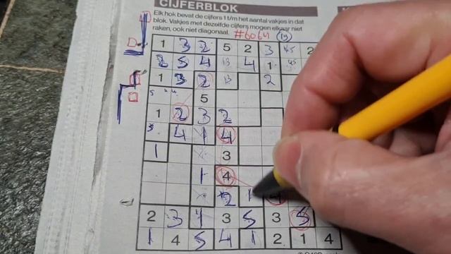 (#6064) Saturday. Tectonic01 Sudoku puzzle. Bonus Extra edition. 03-04-2023 Extra part 4 of 4