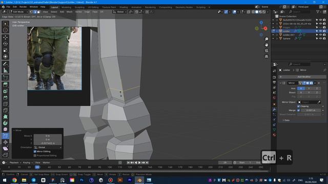 Создание анимационного персонажа в Blender. часть 5