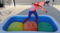 Spider Man Popping Water Balloons Compilation (Full Episode)