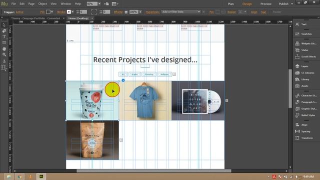 how add more image/asset in sunny template in Adobe Muse