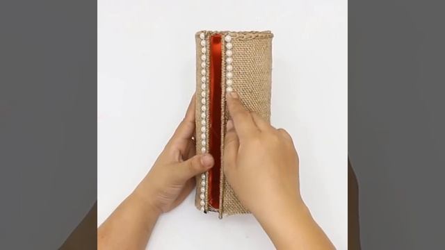 5 Space Saving Organizer Ideas from Waste Materials | Jute Craft Ideas