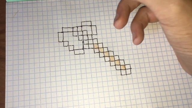 Обычные рисунки Топор из Майнкрафта