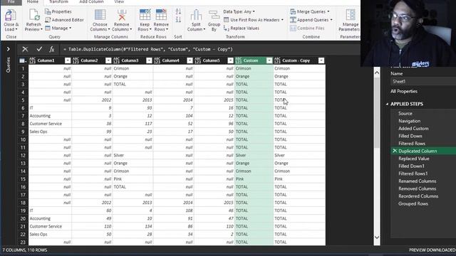 Power Query: Summing Data from Specific Ranges