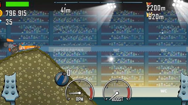 Моя любимая игра Hill Climb Racing
