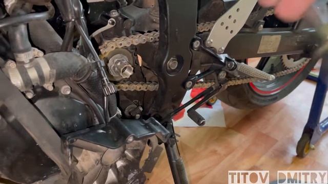 Замена ведущей звезды на мотоцикле Kawasaki zx6r