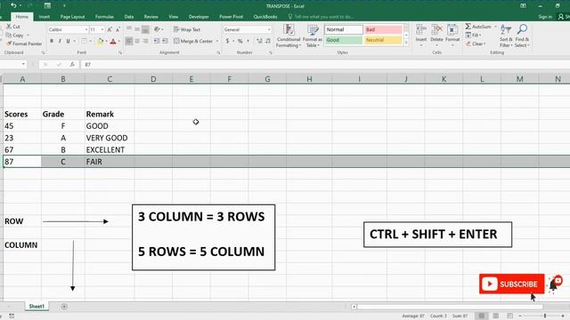 How to Transpose Data in Microsoft Excel