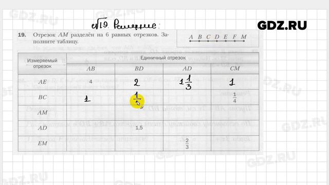 № 19 - Геометрия 7 класс Мерзляк рабочая тетрадь