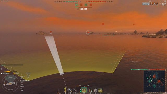 World of Warships Kagero in battle 1
