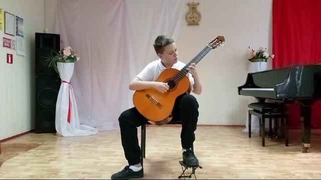 Уланов Семён 13 лет, Олег Зубченко " Прелюд-мимолетность", преподаватель Ажинов А.М.