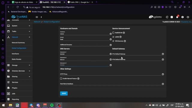 How to fix TrueNAS (FreeNAS) No internet connection and Get Plugins Failed.