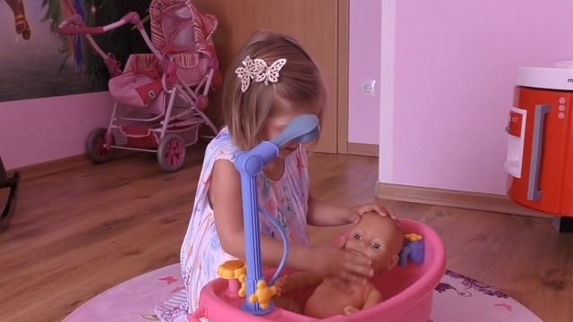 Купание Куклы Беби Бон Как девочки играют Видео для девочек Играем Дочки Матери  играем Как Мама
