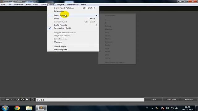 Build C/C++ Sublime Text
