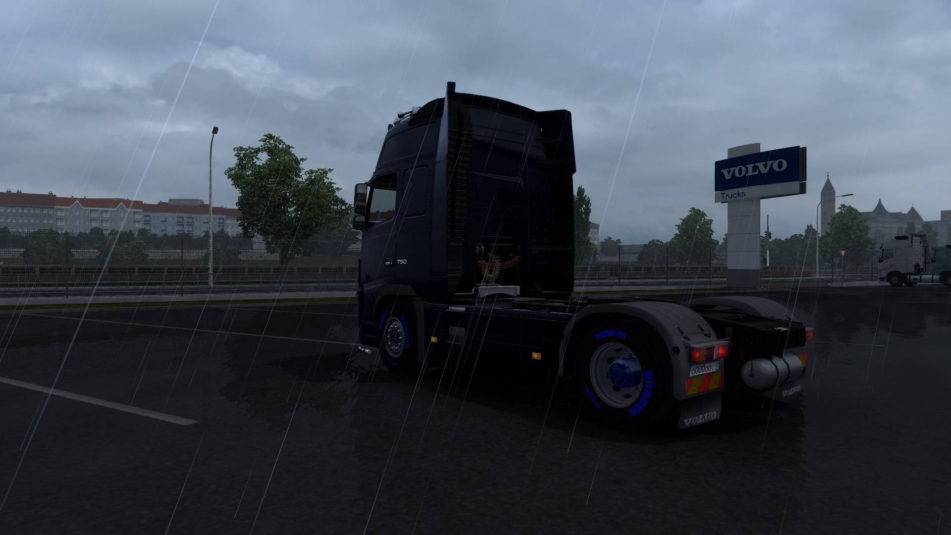 Euro Truck Simulator 2 (поставил мощный движок, проверяю за сколько проеду через всю карту)