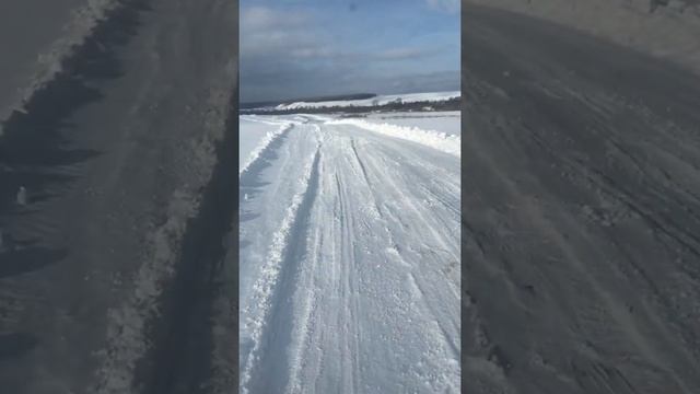 Зимник в поле MAN TGS 6x4