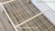 Металлическая двухъярусная кровать КС-2 белая (обзор с комментариями)