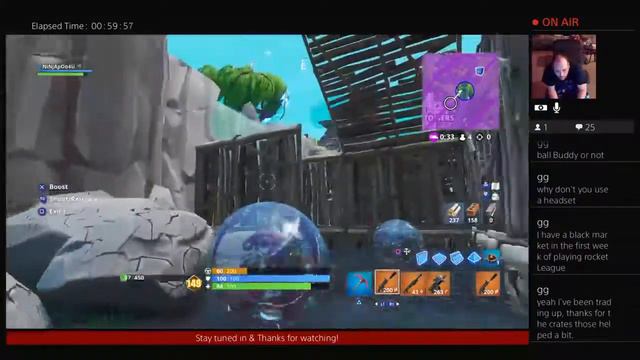 Fortnite Win Solo Arena! Won hanging of map with Baller!