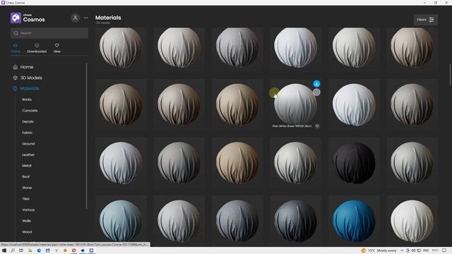 Corona 9 CINEMA4D Cosmos browser