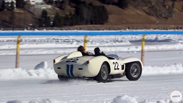$40M Ferrari 250 Testa Rossa having fun on ICE!
