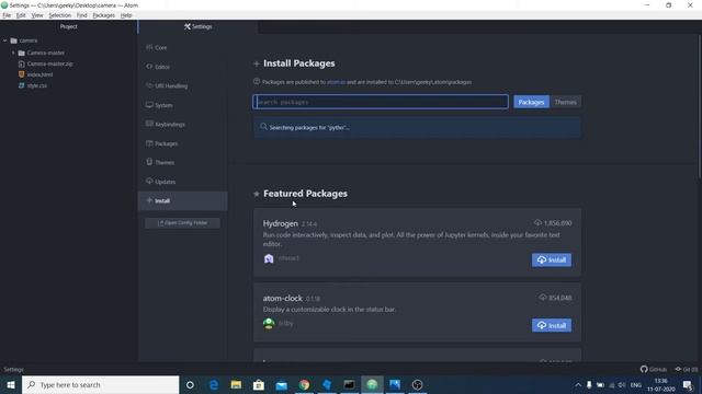 Python Kite AutoComplete Plugin Atom IDE Editor Full Example For Beginners