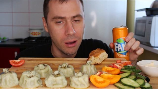 МУКБАНГ/ПЕЛЬМЕНИ/ХИНКАЛИ/MUKBANG/DUMPLINGS/Eating show/먹방