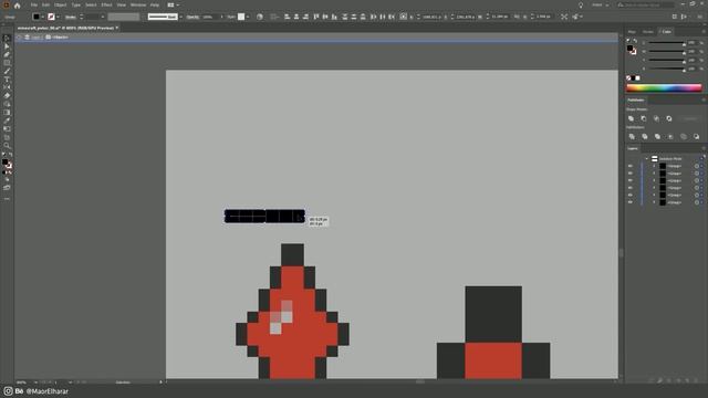 Minecraft fan art POKER Edition | Speed art Illustrator & Photoshop