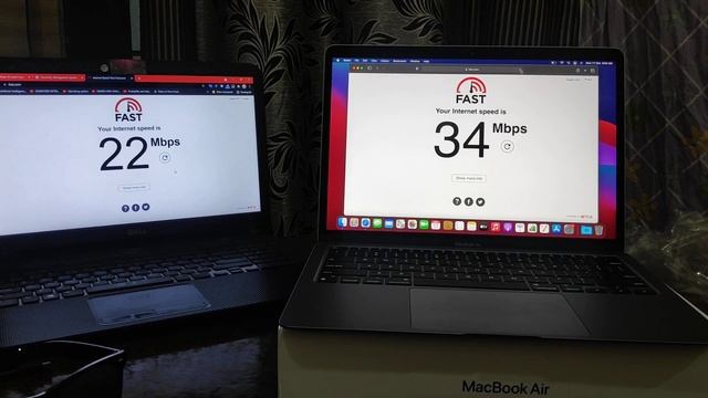 Speed check, WIFI 6 MACBOOK AIR M1