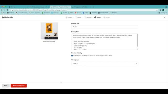HOW TO SELL ART PRINTS ONLINE 2021 | Printful Print on Demand  with SquareSpace, MADE EASY!