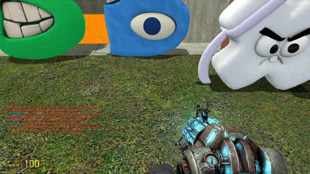 SPARTAN KICKING ALL 3D ALPHABET LORE FAMILY in BIG LAVA HOLE - Garry's Mod !