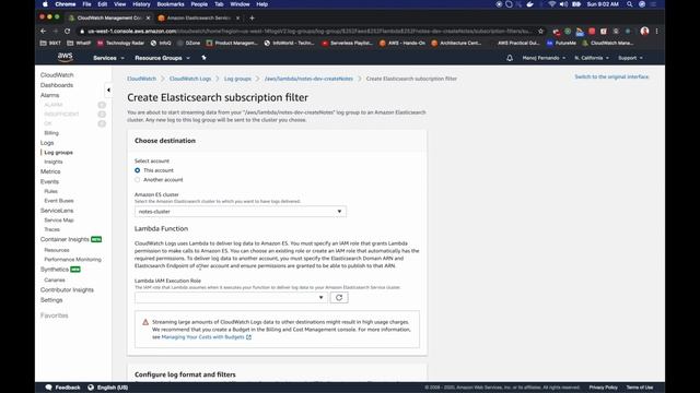 Kibana Dashboard with AWS ElasticSearch and CloudWatch DEMO