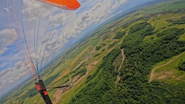 Выпариваю на параплане Tayran7 без вариометра. Можайка СЗ склон Кирхгоф.