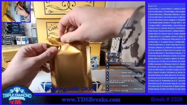 Break # 2329 Case 2 Gold Bar Headliner Series 5 of 9 Jordan RC Giveaway