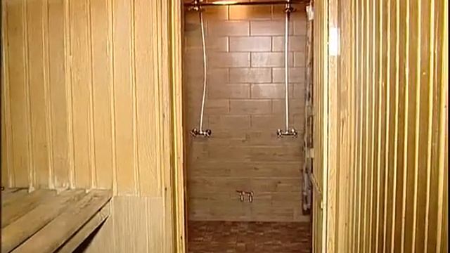 Bath in Russia winter