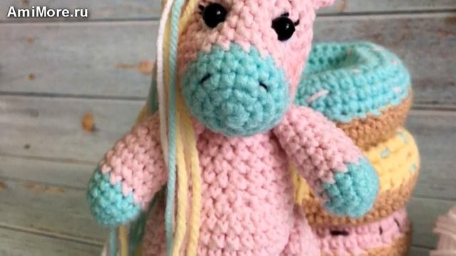 Амигуруми: схема Маленькой единорожки. Игрушки вязаные крючком - Free crochet patterns.